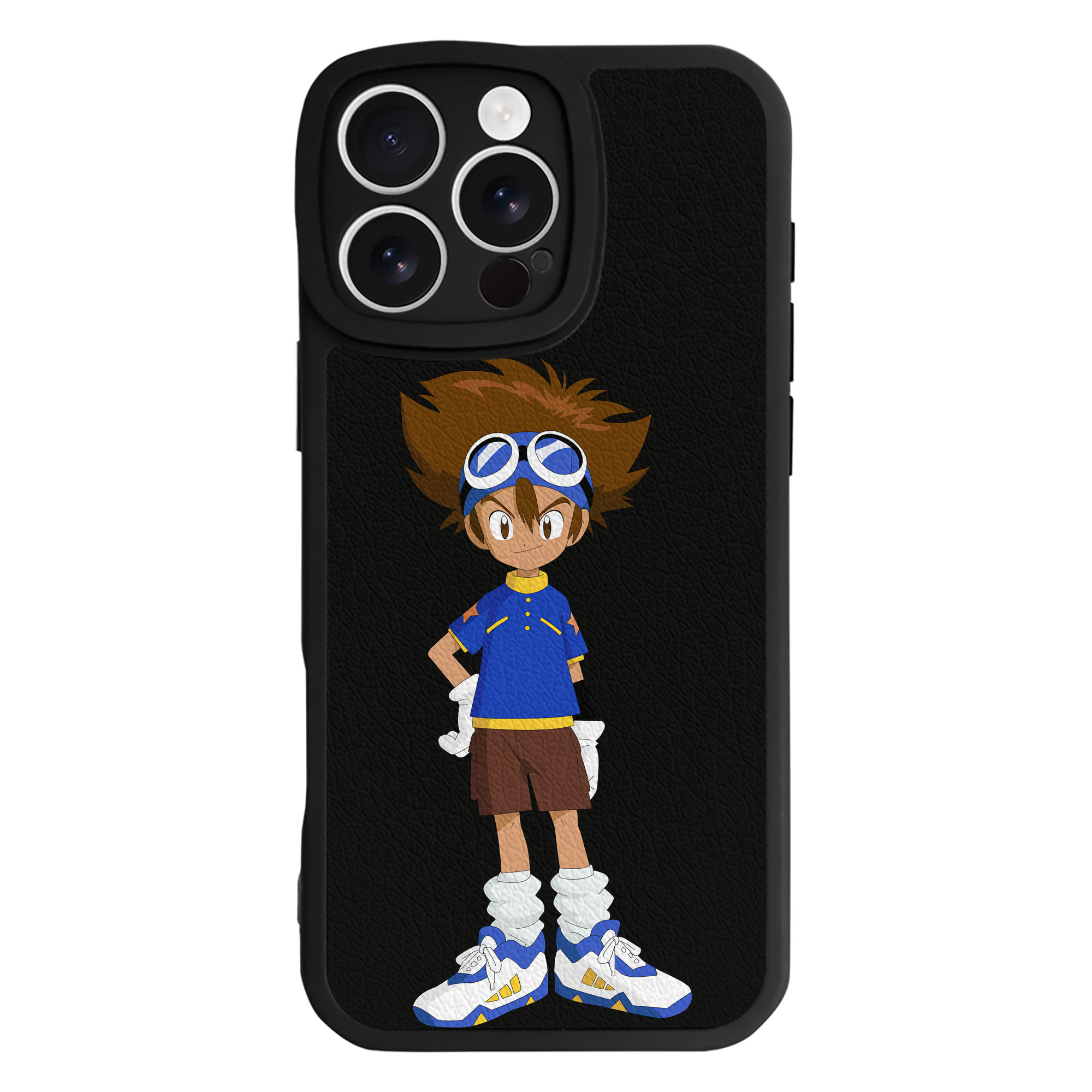 （画像用） Digimon デジタルモンスター/デジモン 【iPhone 16シリーズ対応】シリコンスマホケース（レザー調） 材質：シリコン